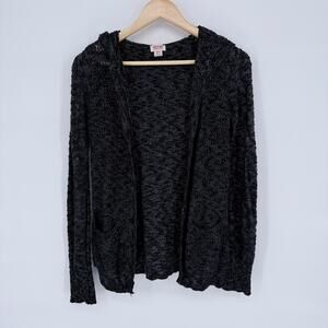 Mossimo Black Open Front Cardigan Size‎ M